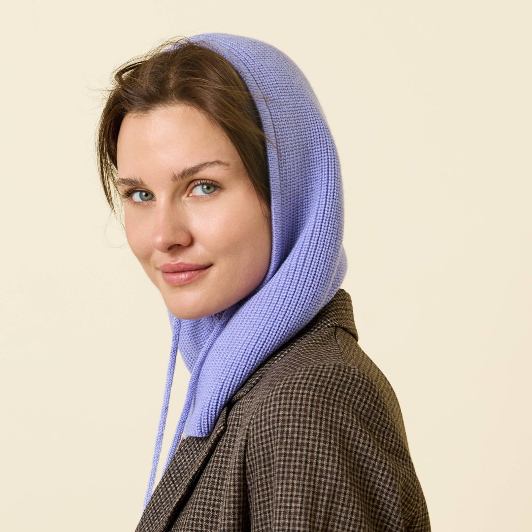 Merino Wool Balaclava - Lilac