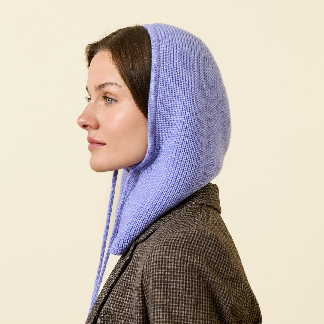 Merino Wool Balaclava - Lilac