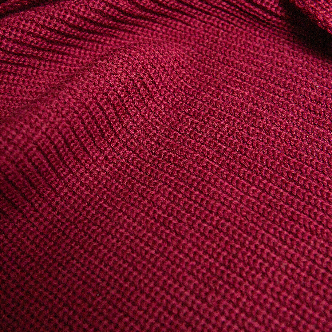 Schal aus Merinowolle - Bordeaux