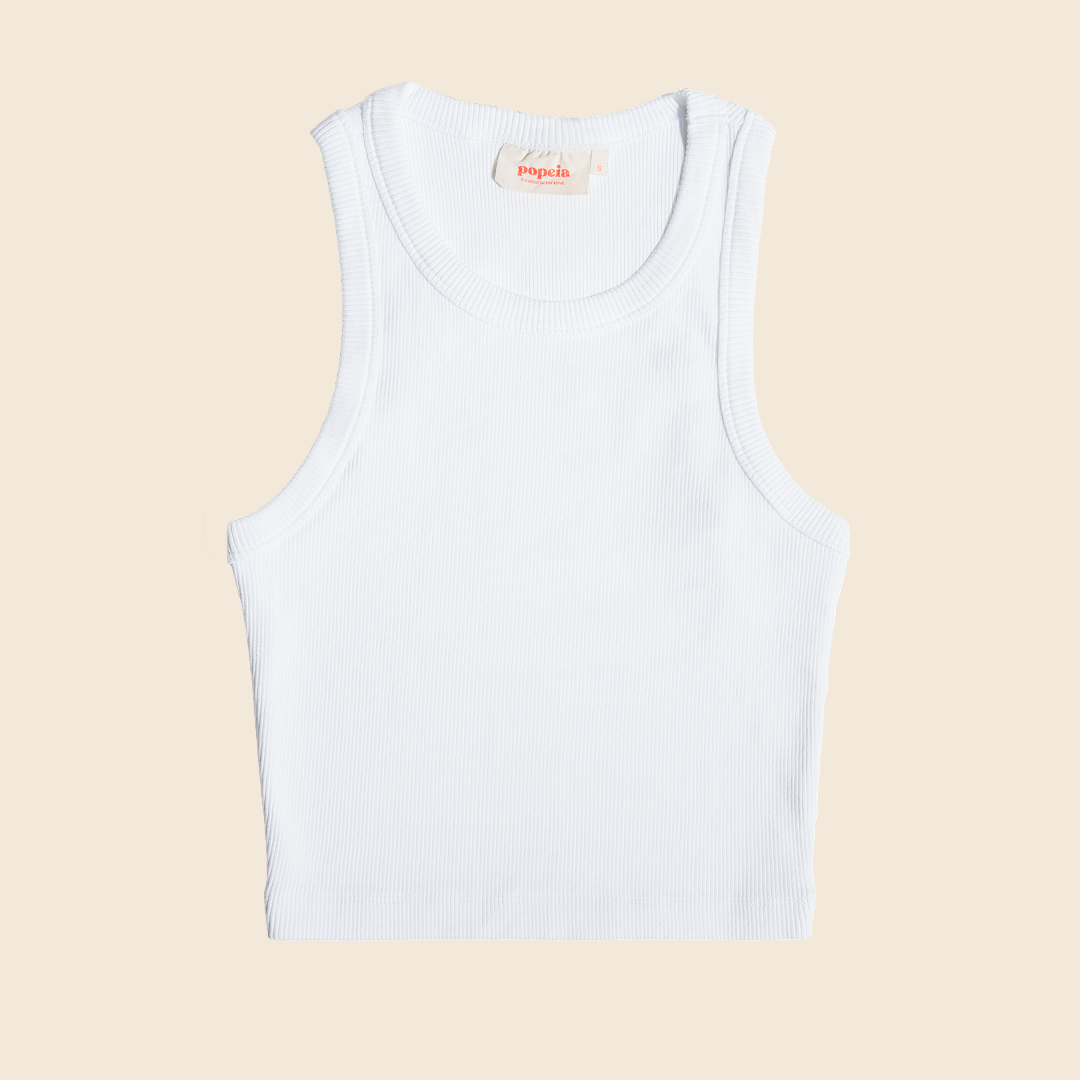 The 24/7 Crop Top aus Bio-Baumwolle in Weiß