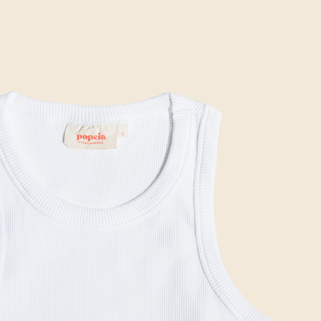 The 24/7 Crop Top aus Bio-Baumwolle in Weiß