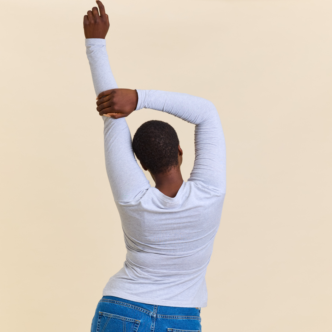 Tight Organic Cotton Long Sleeve Shirt in Grey