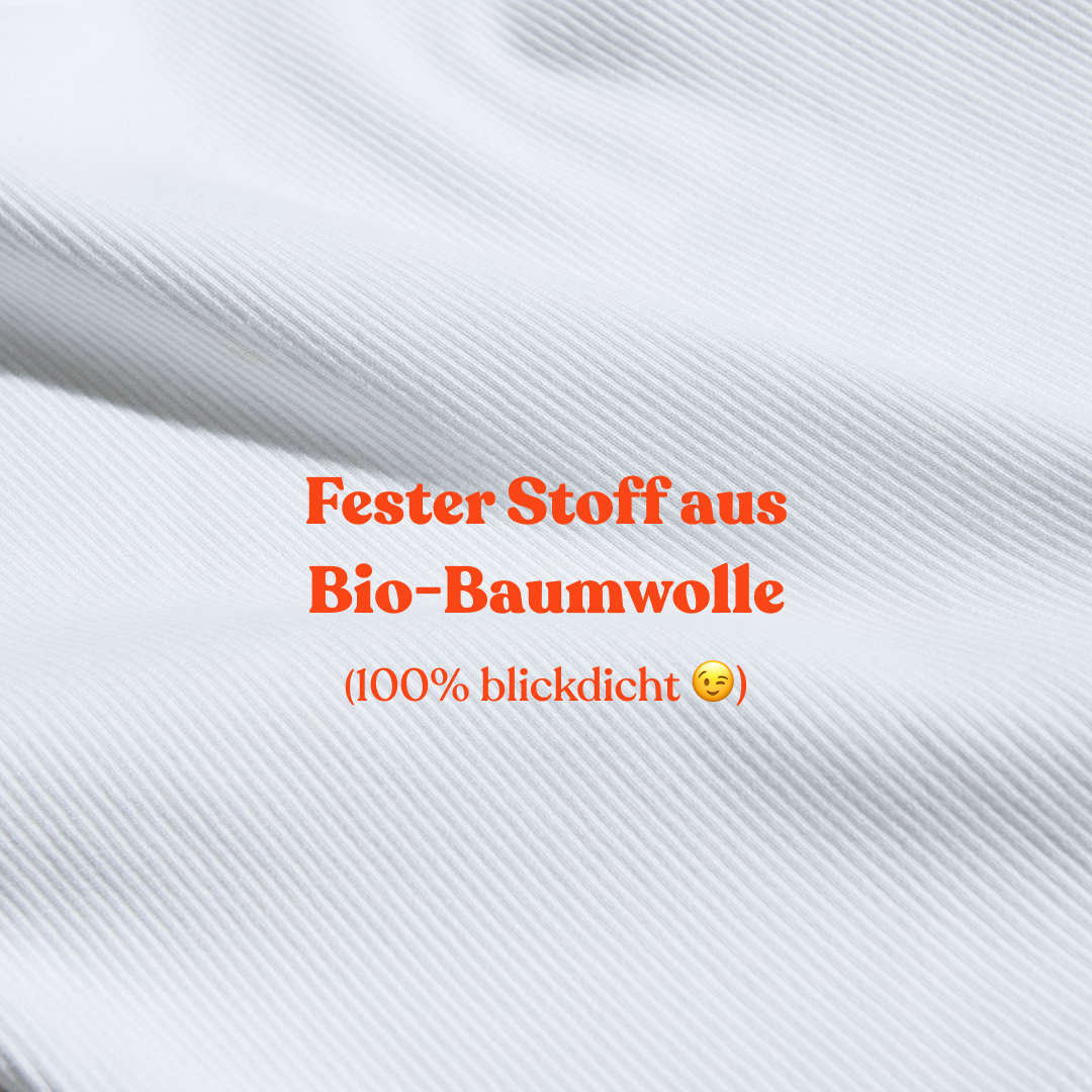 The 24/7 Crop Top aus Bio-Baumwolle in Weiß