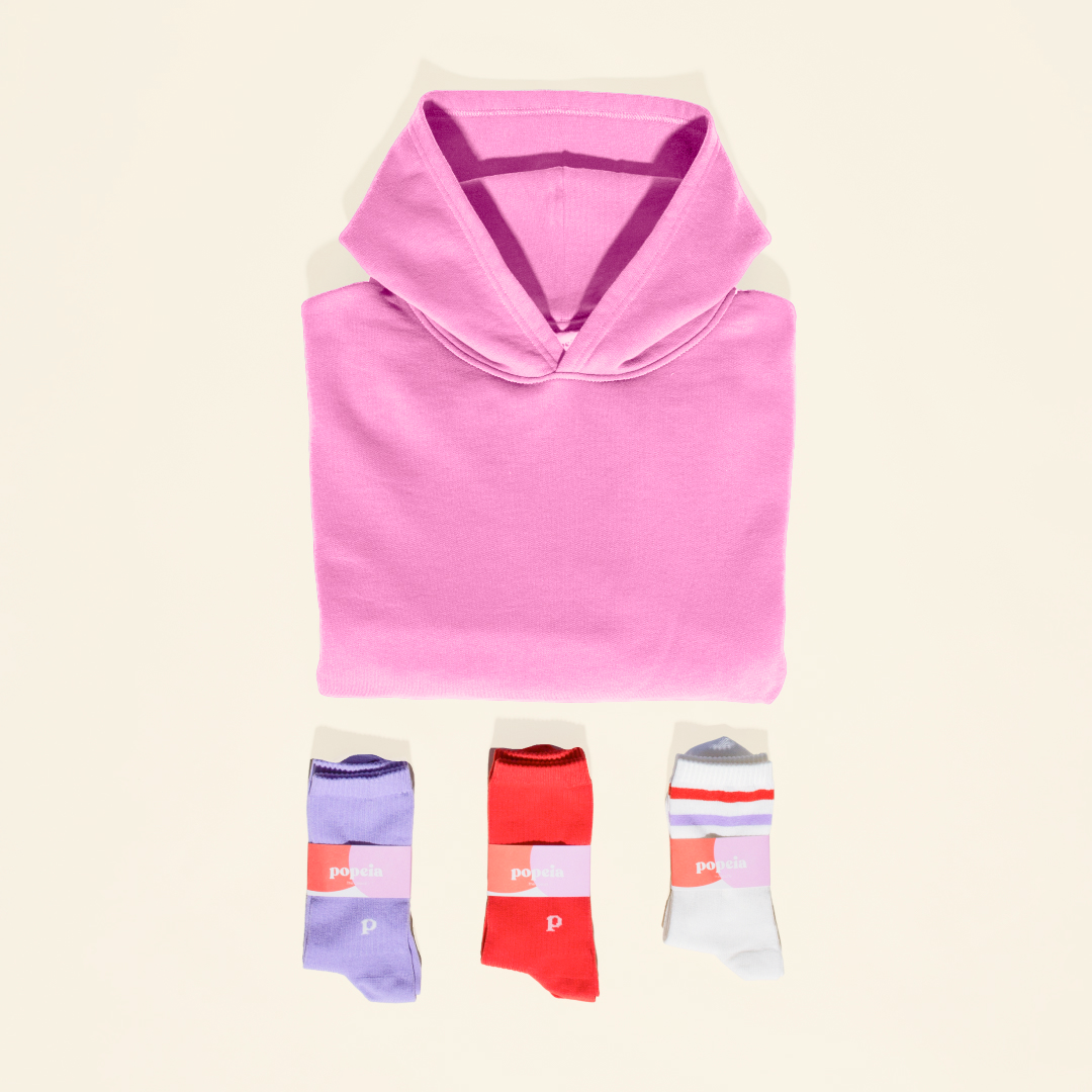Hoodie Set in Pink