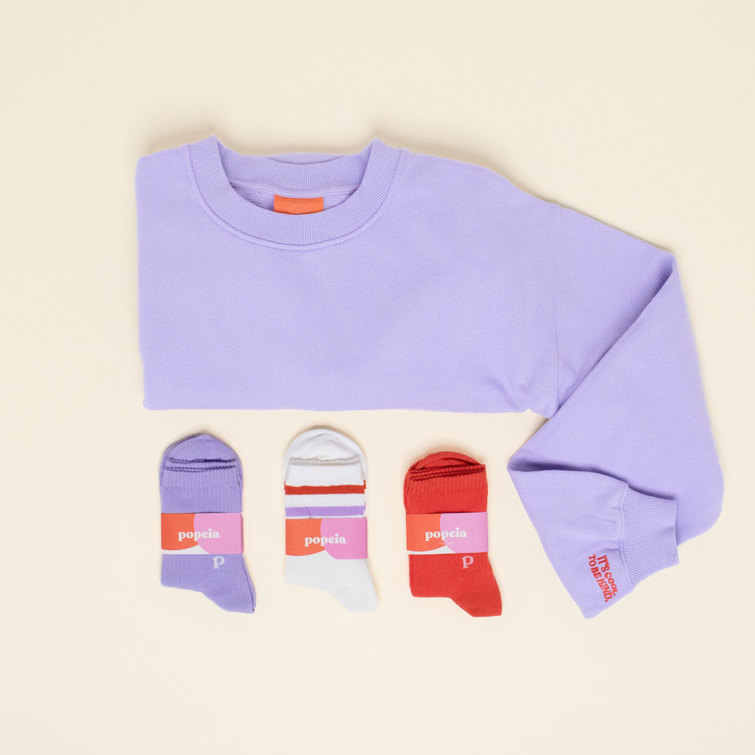 Kindness Sweater Set in Lila