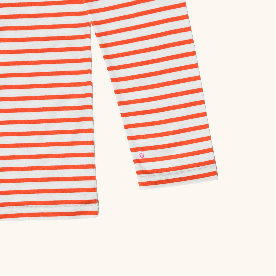 Langarmshirt Gestreift im Set in Popeia Rot/Off-White