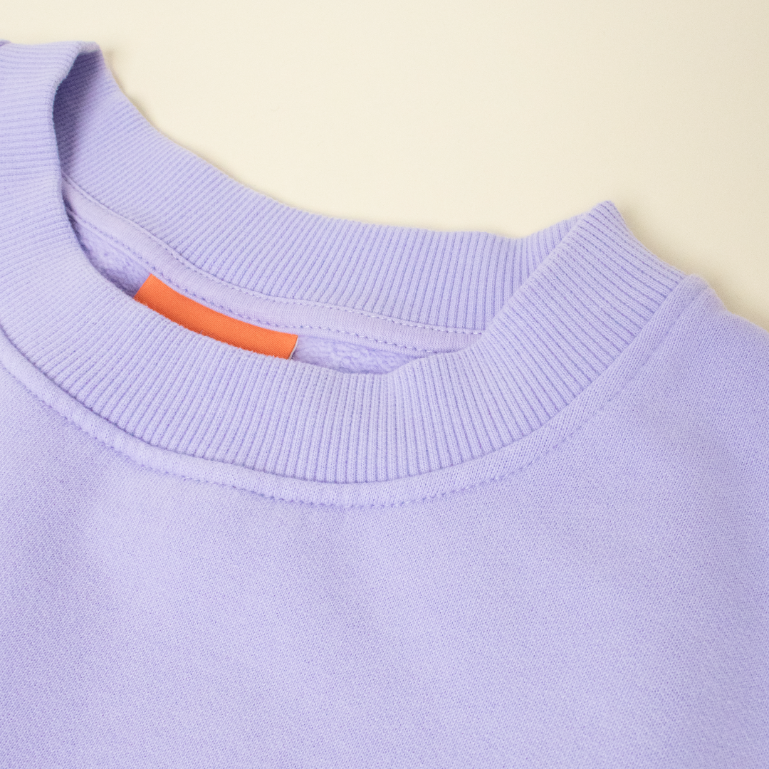 Kindness Sweater aus Bio-Baumwolle in Lila