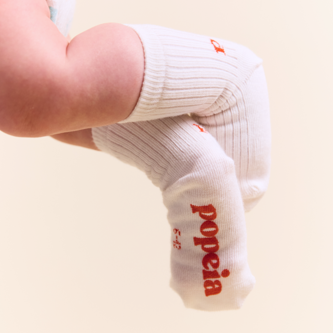 Matching Mama - 6er-Set (The Casual) : Socken aus Bio-Baumwolle in Off-White
