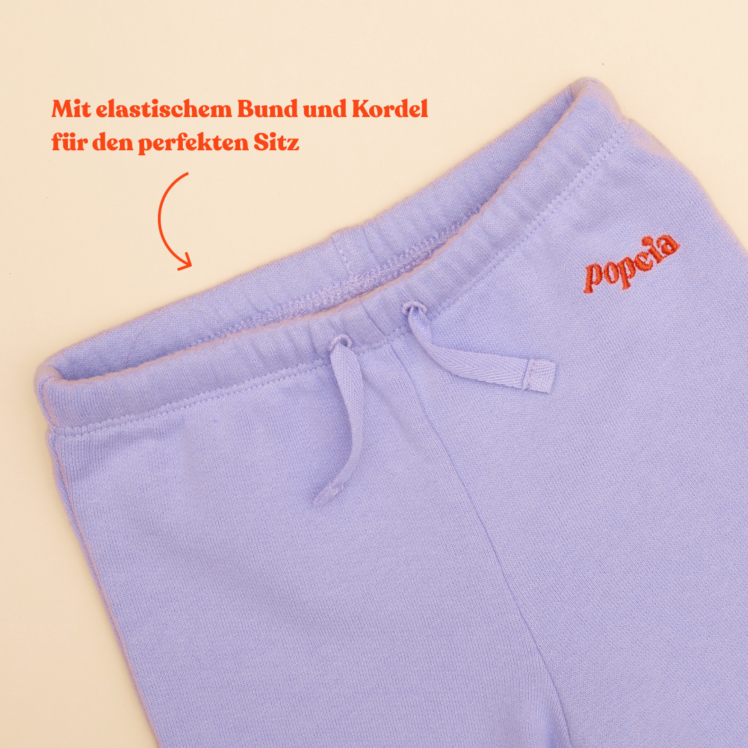 Baby Kindness Sweatpants aus Bio-Baumwolle in Lila
