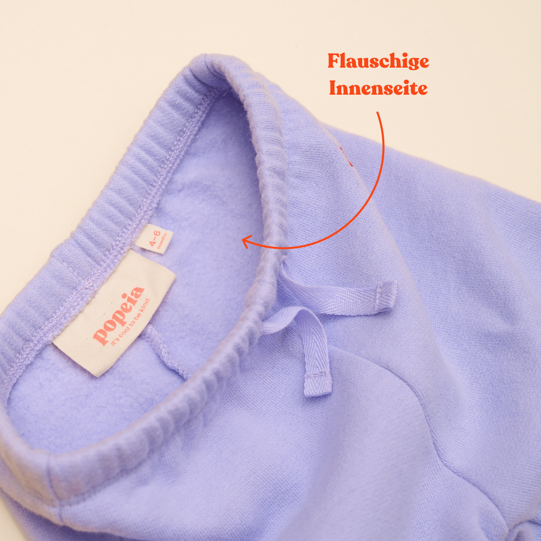 Baby Kindness Sweatpants aus Bio-Baumwolle in Lila