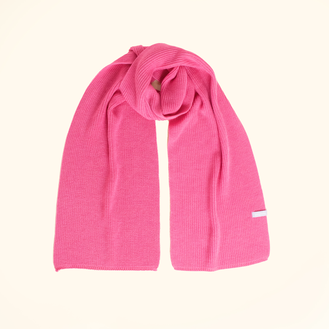 Schal aus Merinowolle - Pink