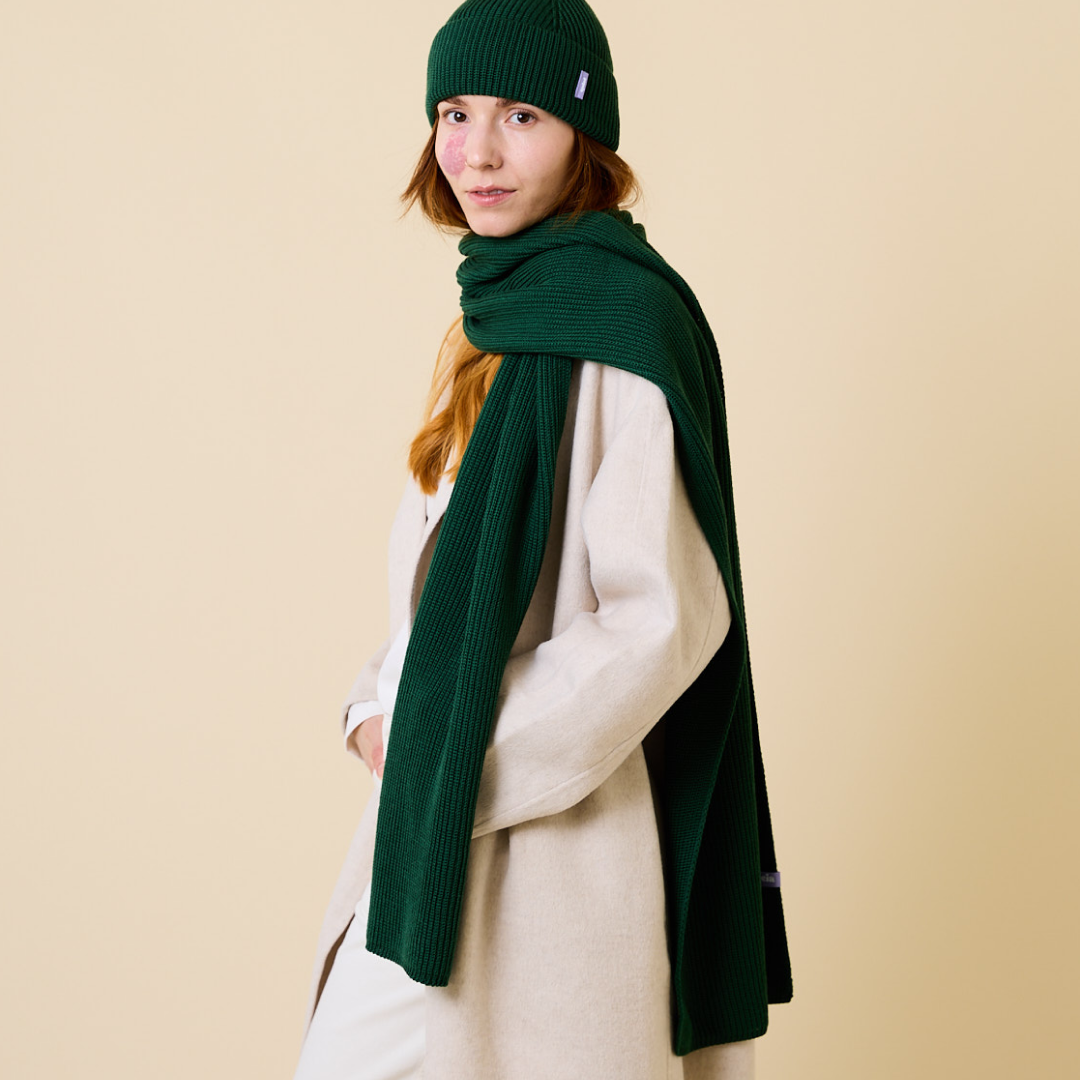 Special Beanie & Scarf Set - Green