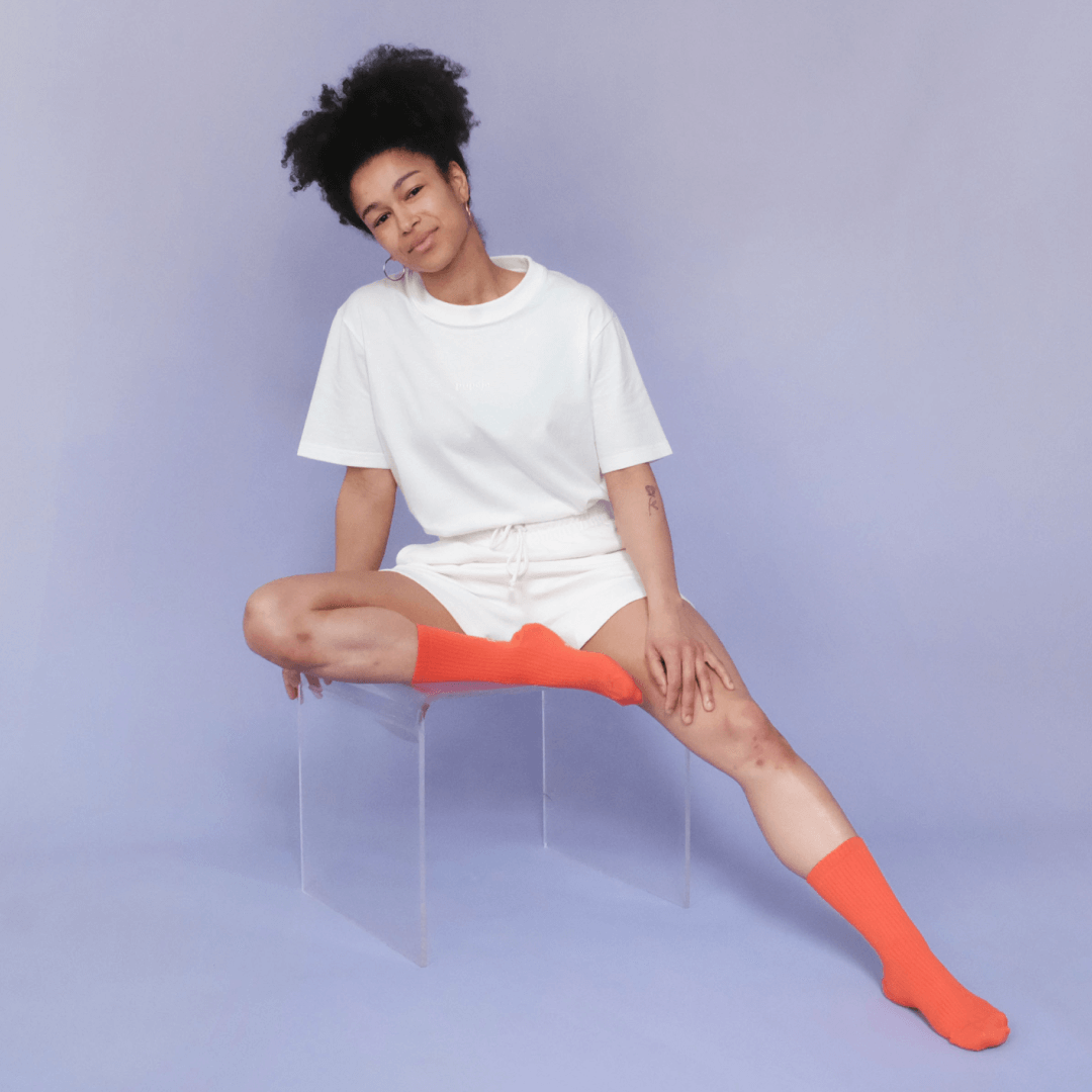 T-Shirt Set in Off-White