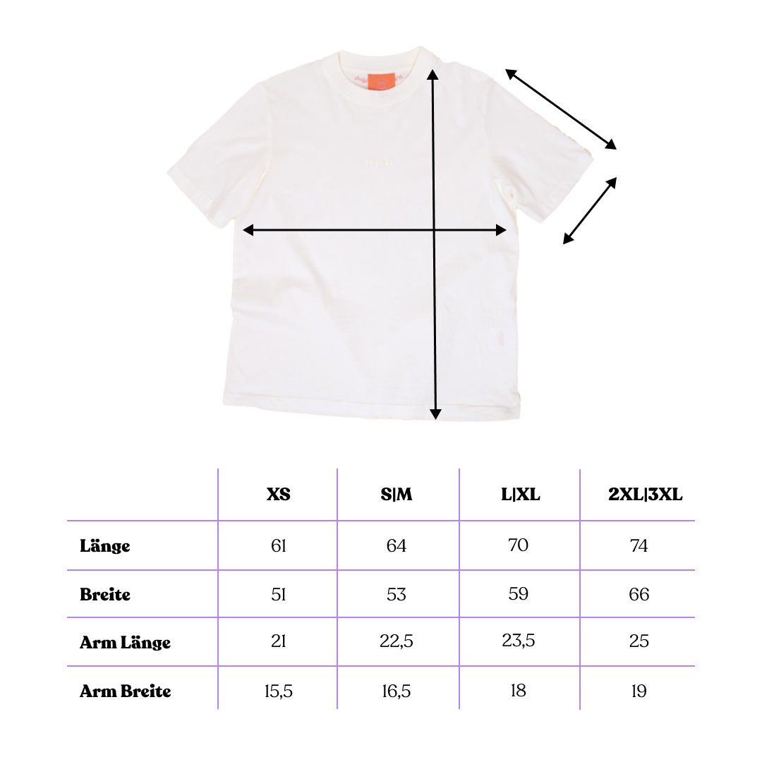 T-Shirt aus Bio-Baumwolle in Off-White