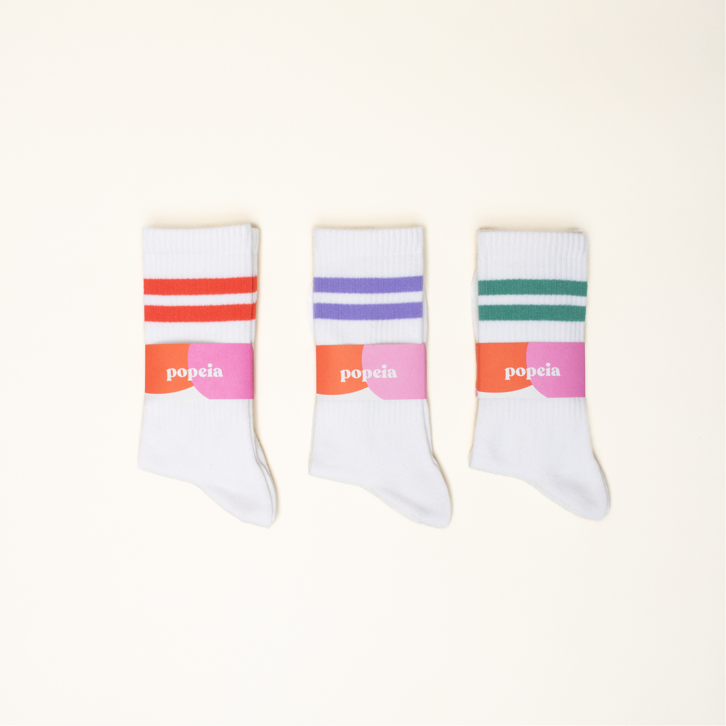The Tennis Set: White Organic Cotton Socks