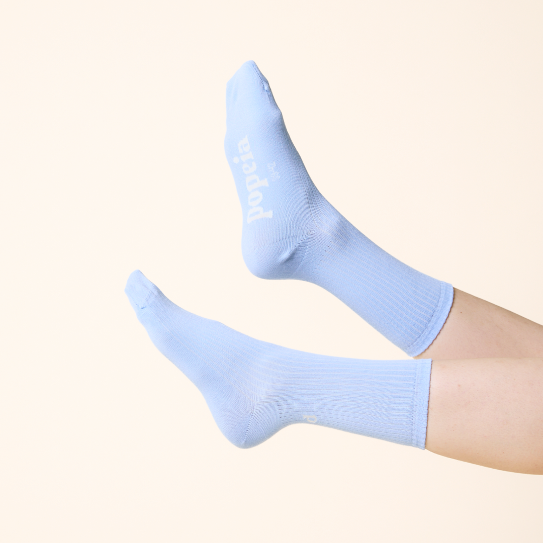 The Casual - Socken aus Bio-Baumwolle in Hellblau