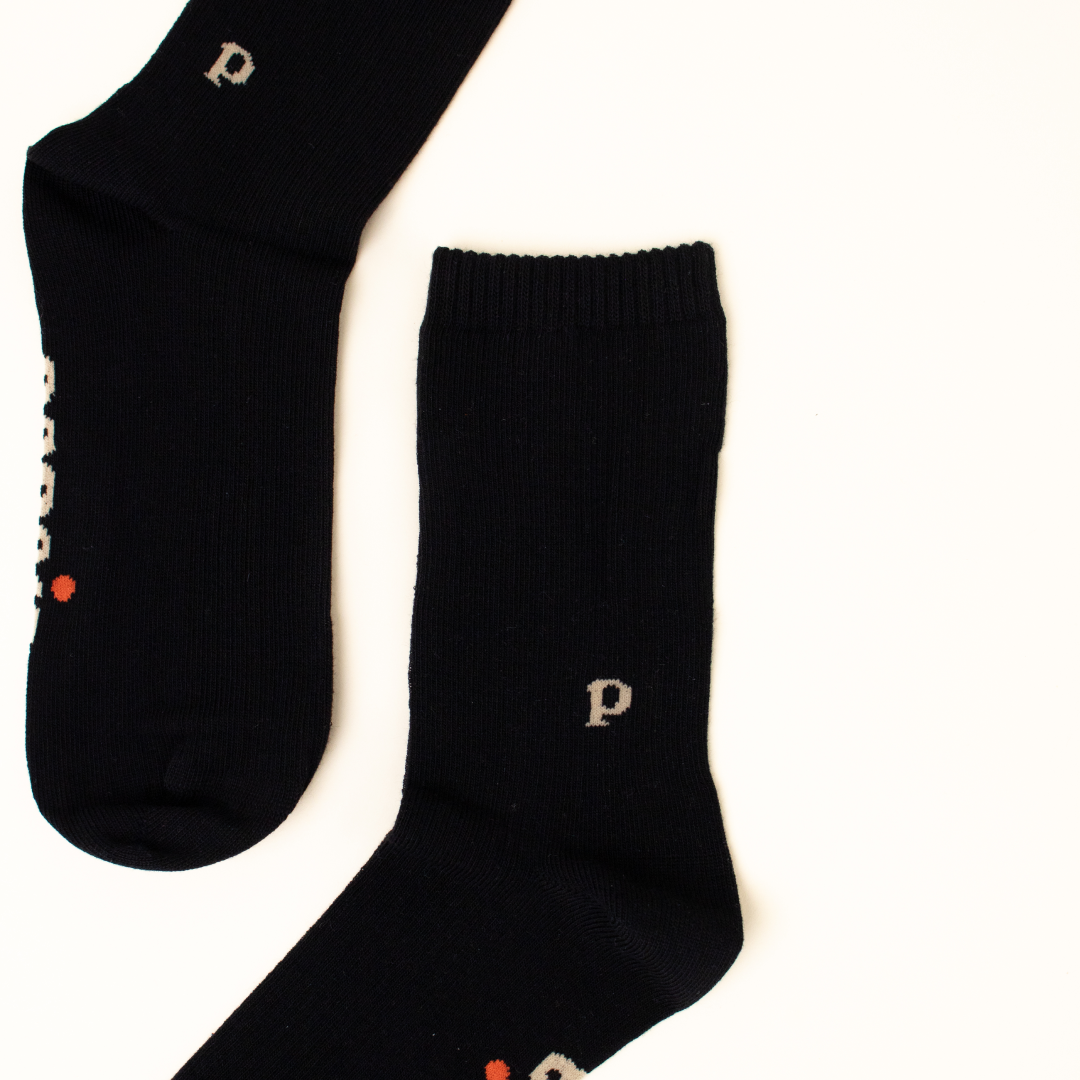 The Casual - Socken aus Bio-Baumwolle in Schwarz