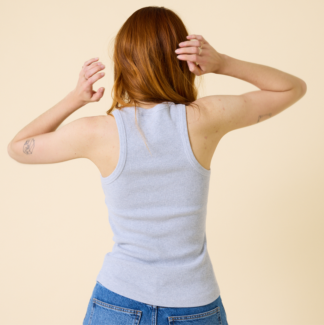 The 24/7 Organic Cotton Top in Grey