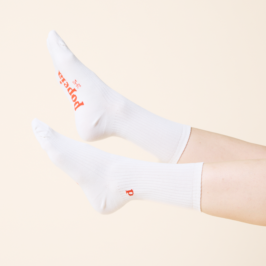 The Casual - Socken aus Bio-Baumwolle in Off-White