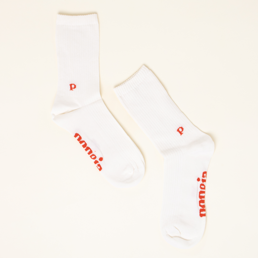 The Casual - Socken aus Bio-Baumwolle in Off-White