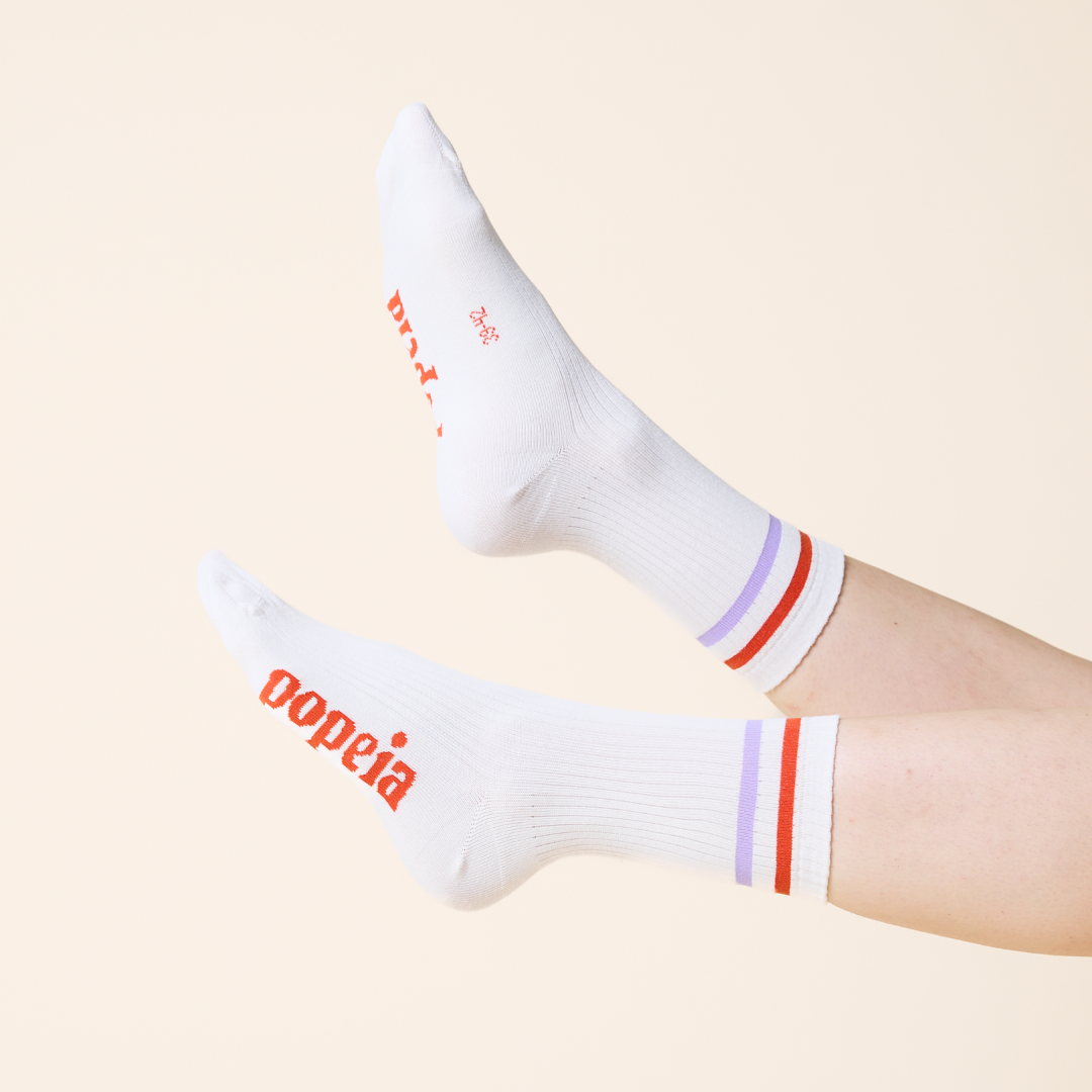 Gemischtes Set: Bunte & Weiße Socken aus Bio-Baumwolle