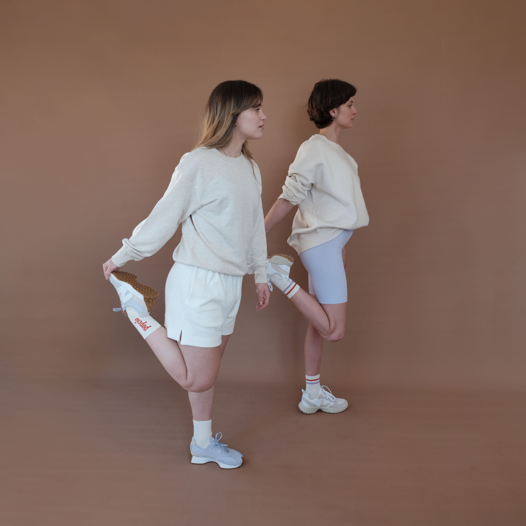 Gemischtes Set: Weiße Socken aus Bio-Baumwolle