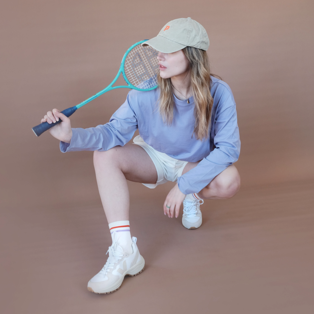 The Sporty Set: Weiße Socken aus Bio-Baumwolle