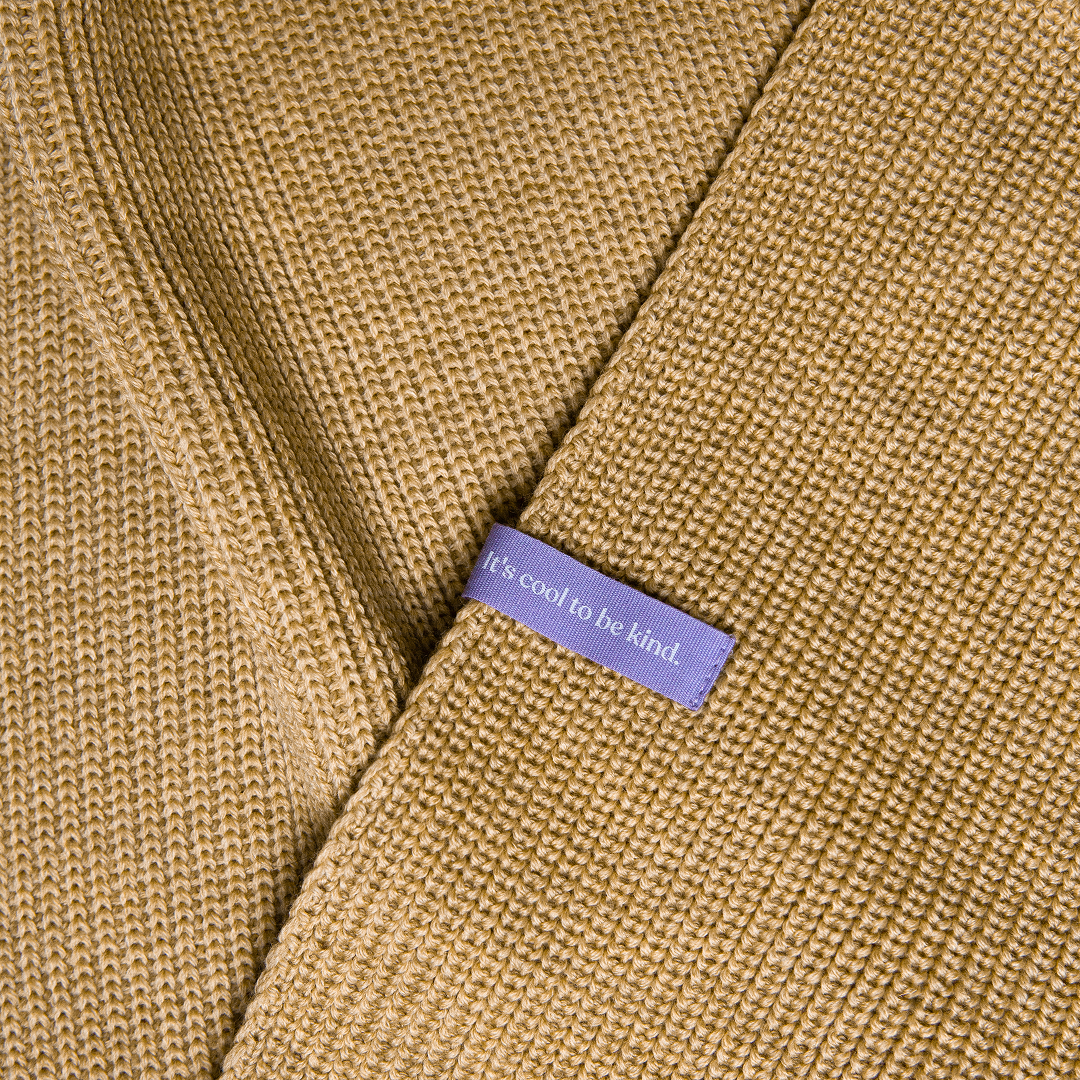 Schal aus Merinowolle - Beige