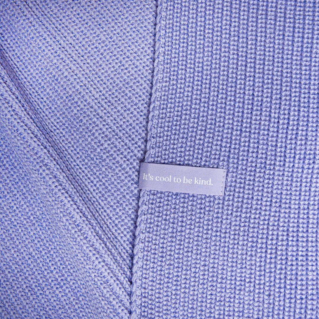 Schal aus Merinowolle - Lila