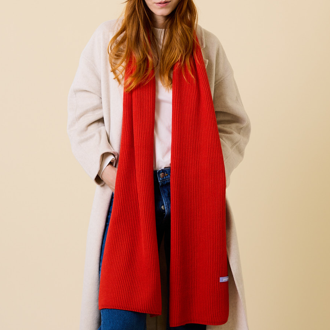 Special Beanie & Schal im Set - Rot