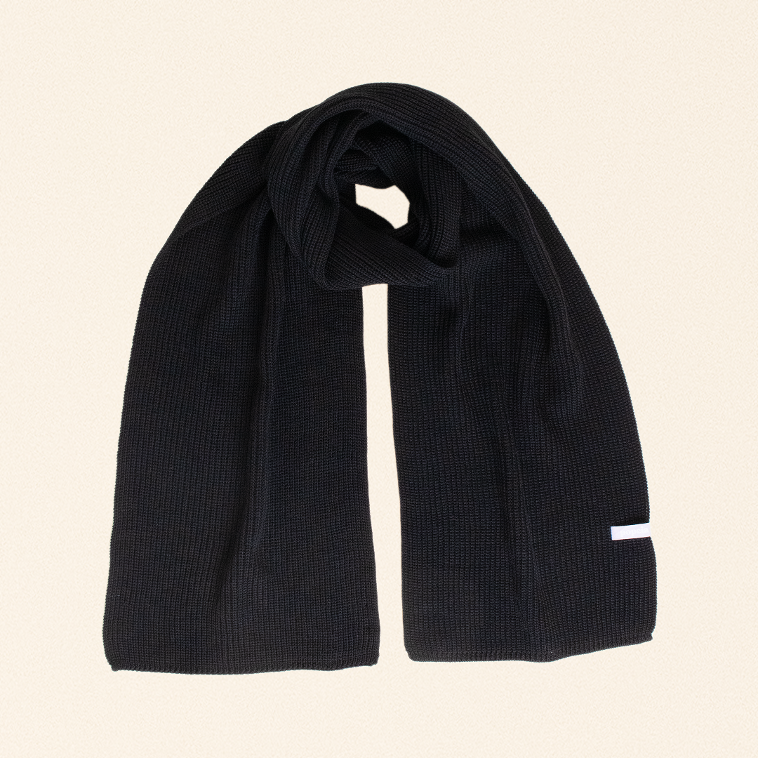 Special Beanie & Schal im Set - Schwarz