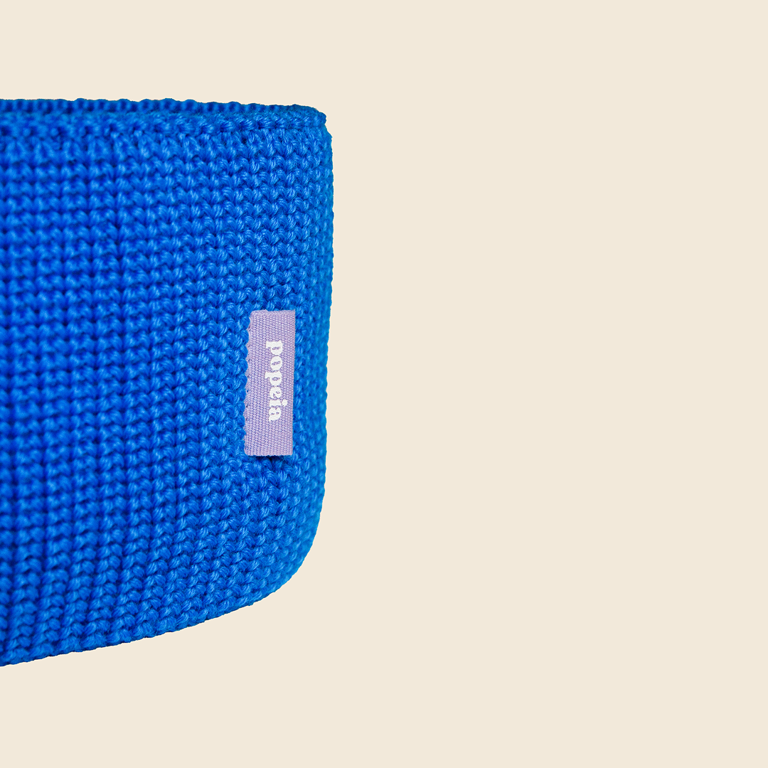 Merino Wool Headband - Blue