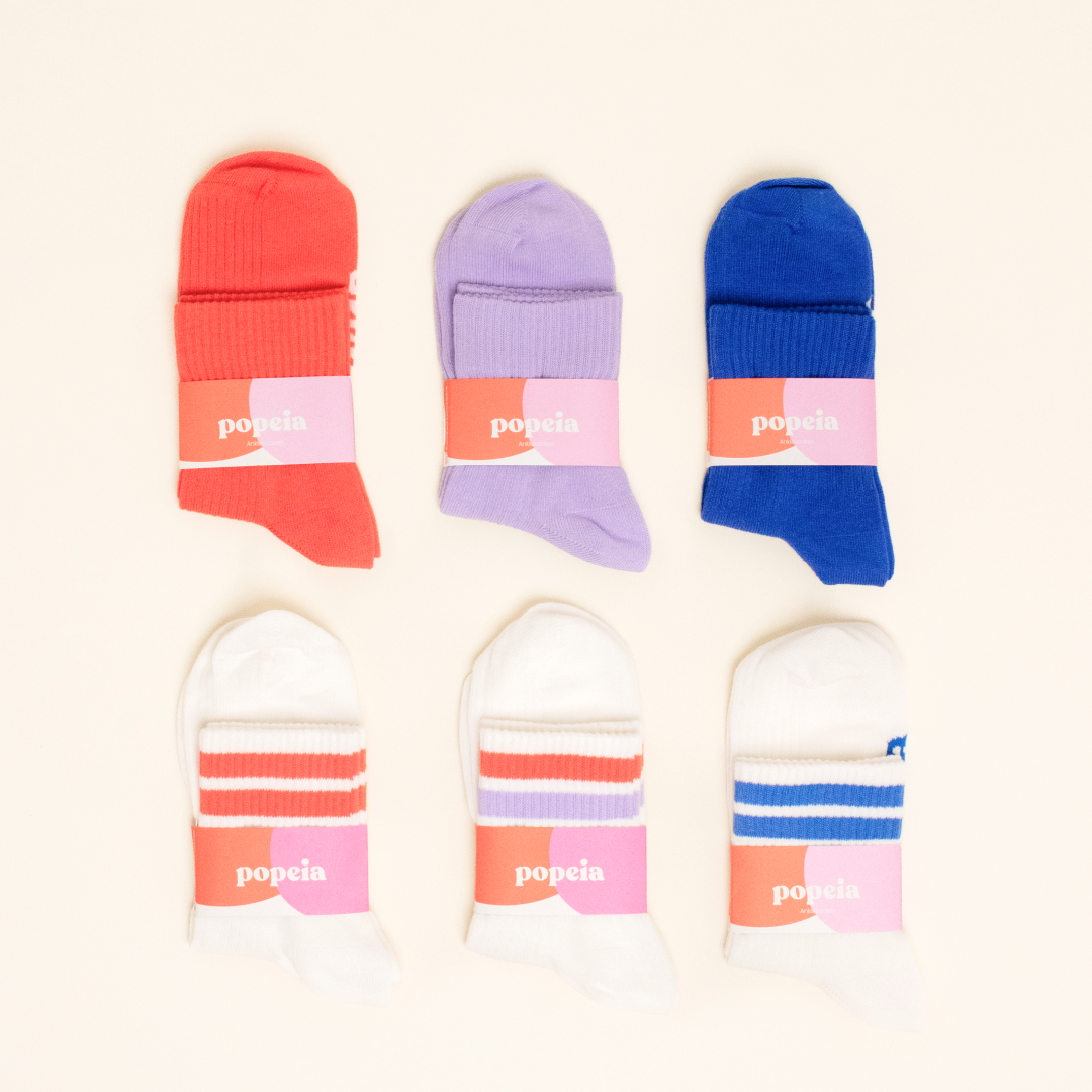 Ankle 6er-Set: Socken aus Bio-Baumwolle