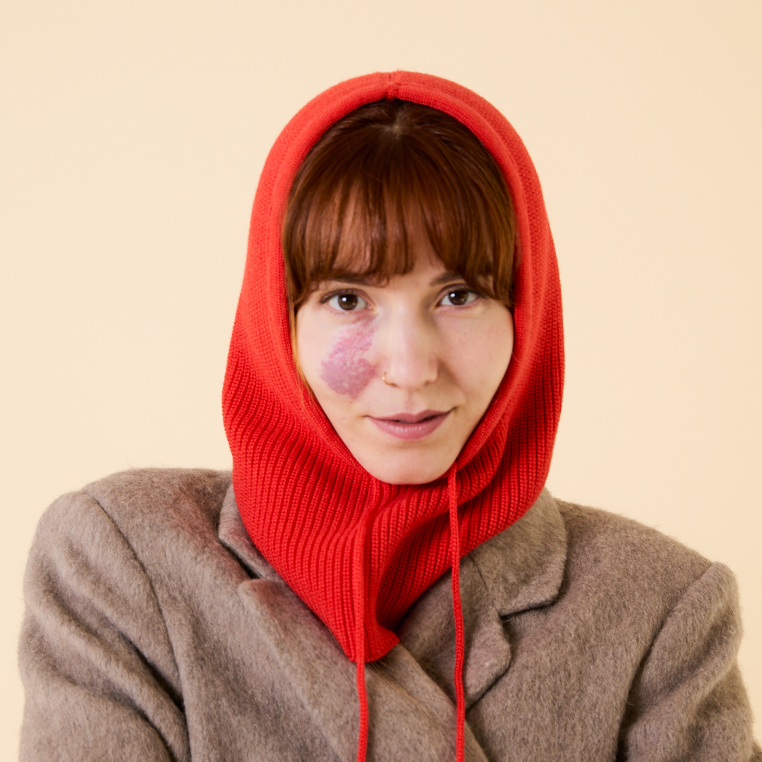 Merino Wool Balaclava - Popeia Red