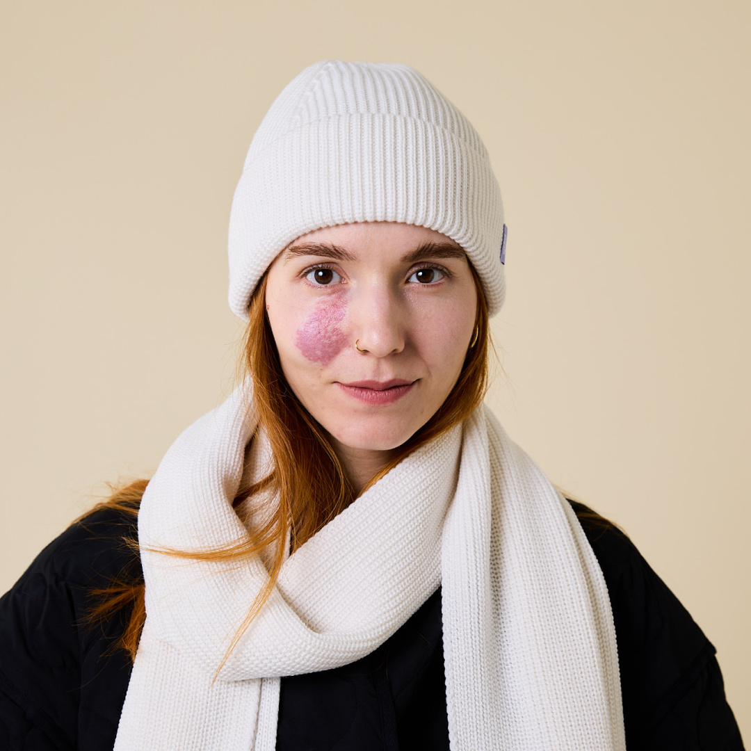 Merino Wool Beanie - White