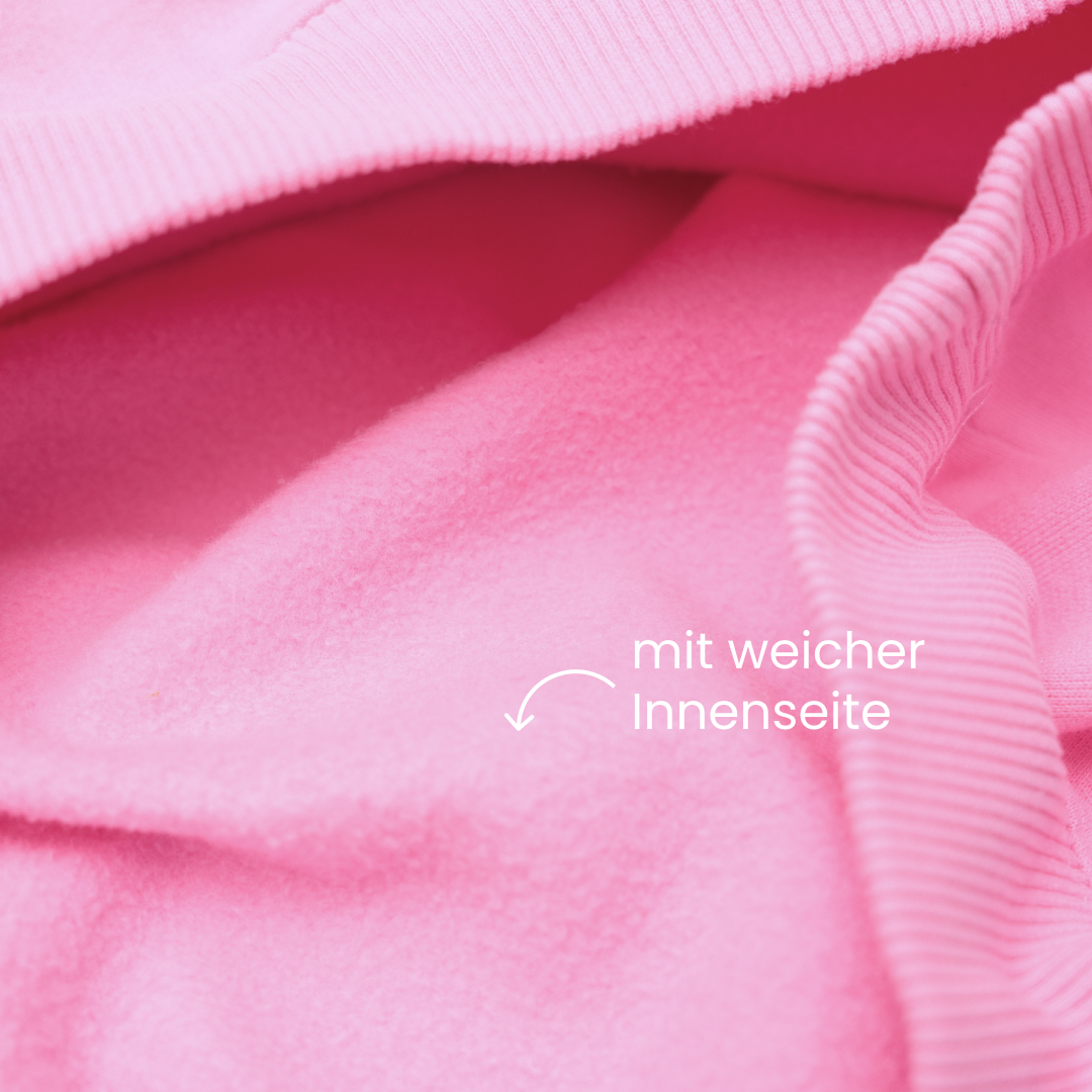 Hoodie aus Bio-Baumwolle in Pink