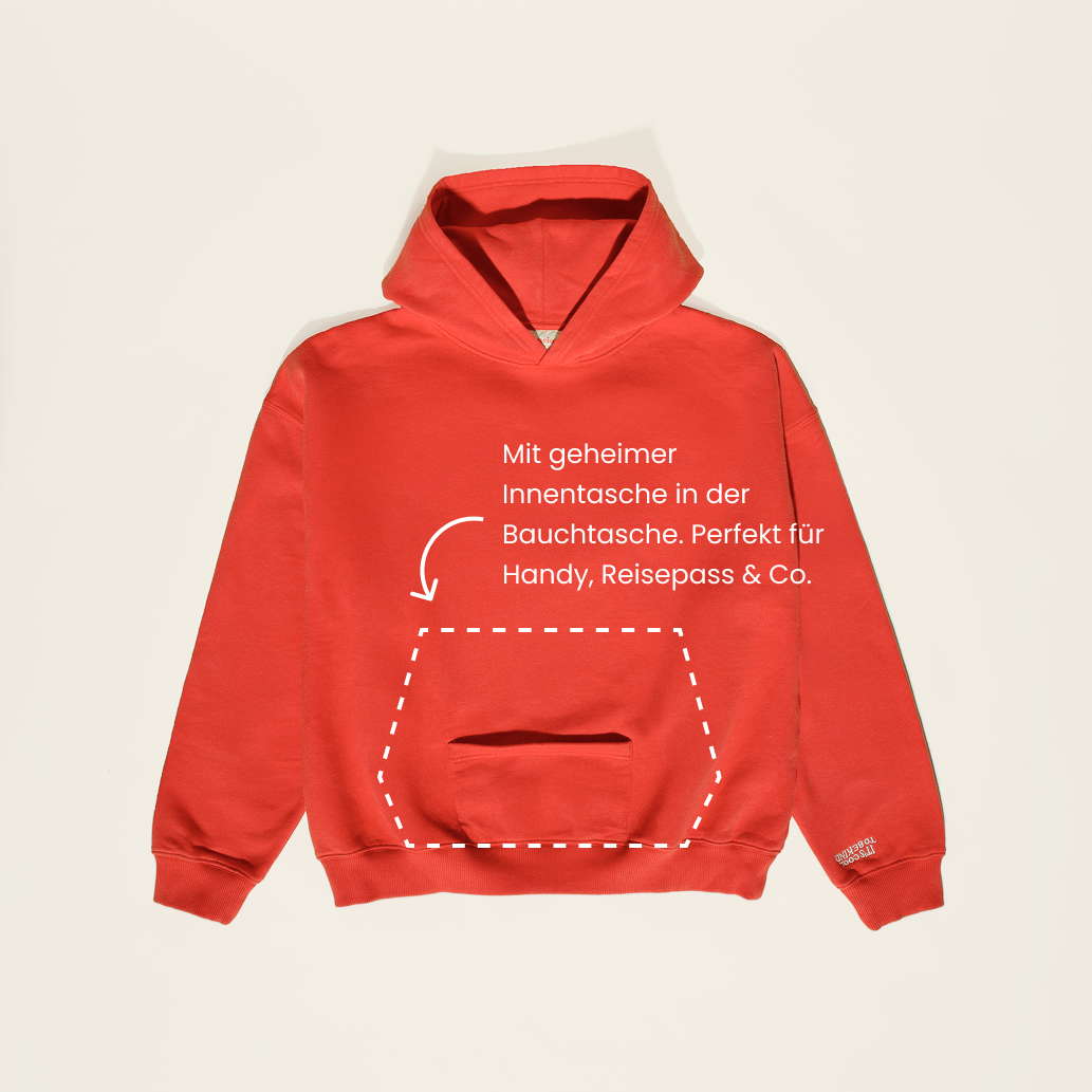 Hoodie aus Bio-Baumwolle in Pink
