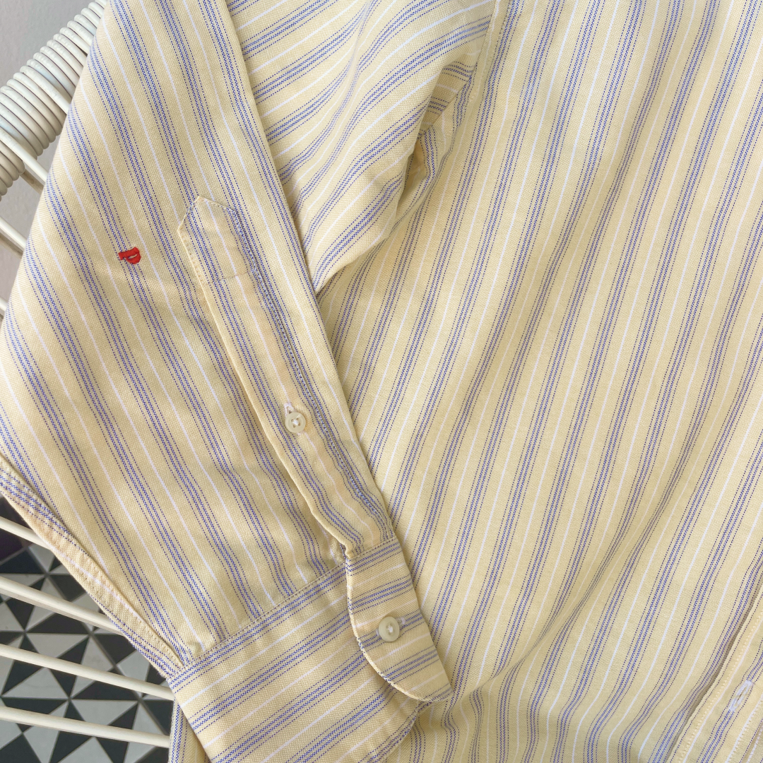 Organic Cotton Shirt (Striped) in Blue/White