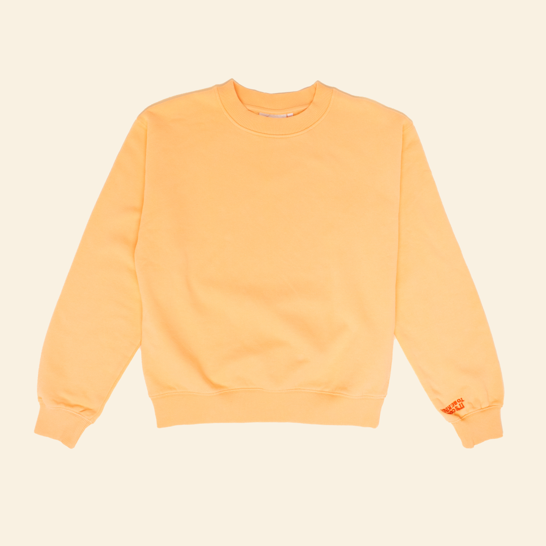 Kindness Sweater aus Bio-Baumwolle in Apricot