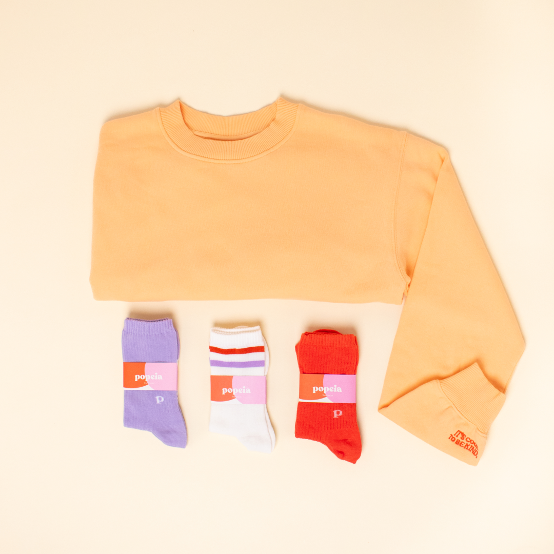 Kindness Sweater Set in Apricot