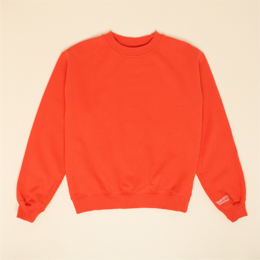 Kindness Sweater aus Bio-Baumwolle in Rot