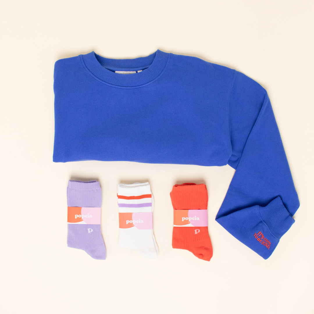 Kindness Sweater Set in Königsblau