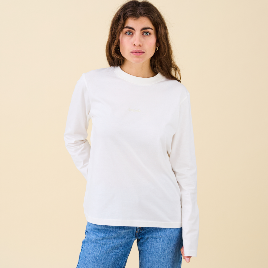 Langarmshirt Set in Off-White