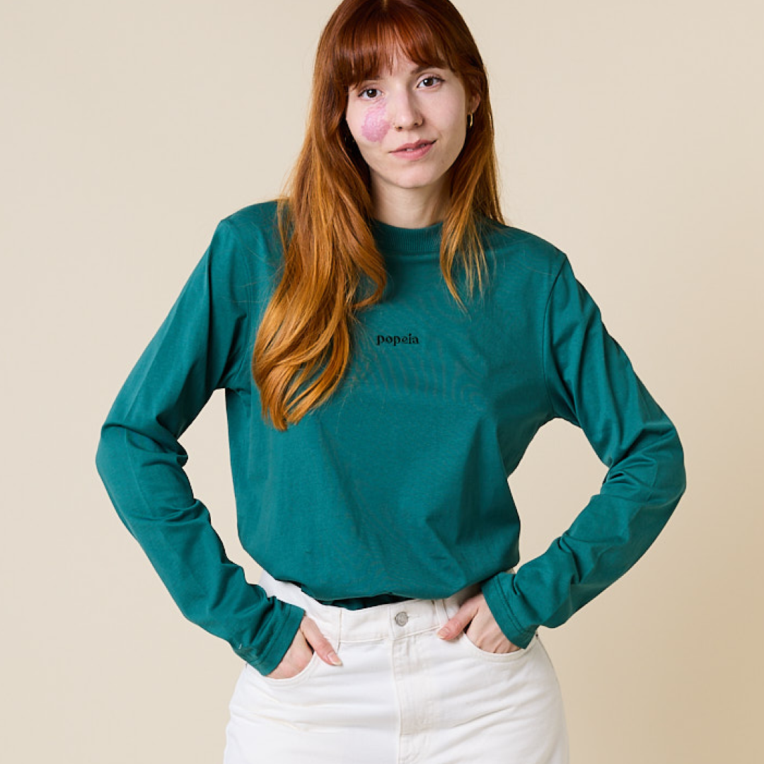 Organic Cotton Long Sleeve Shirt in College Green