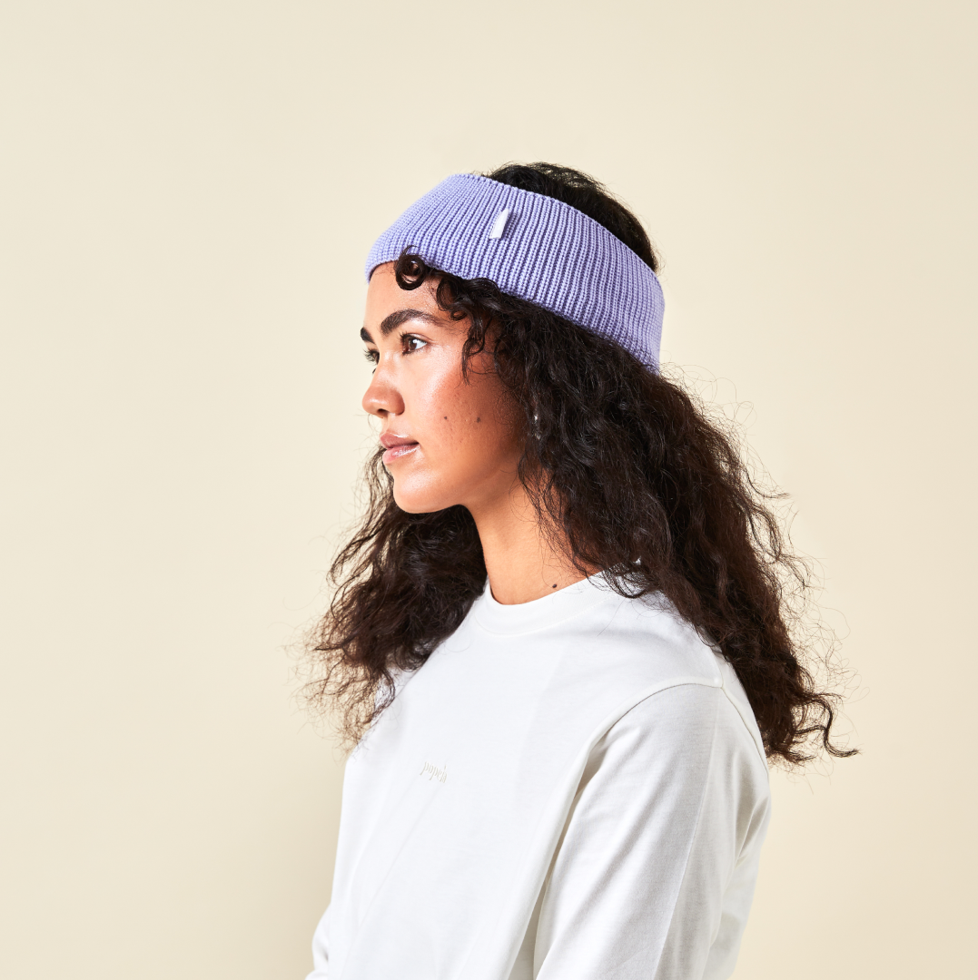 Merino Wool Headband - Lilac