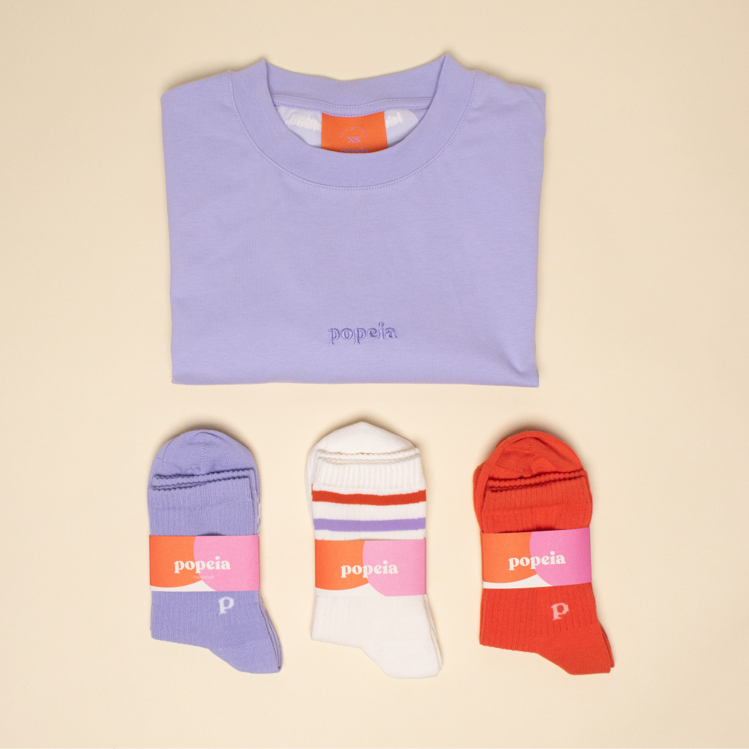 T-Shirt Set in Lilac