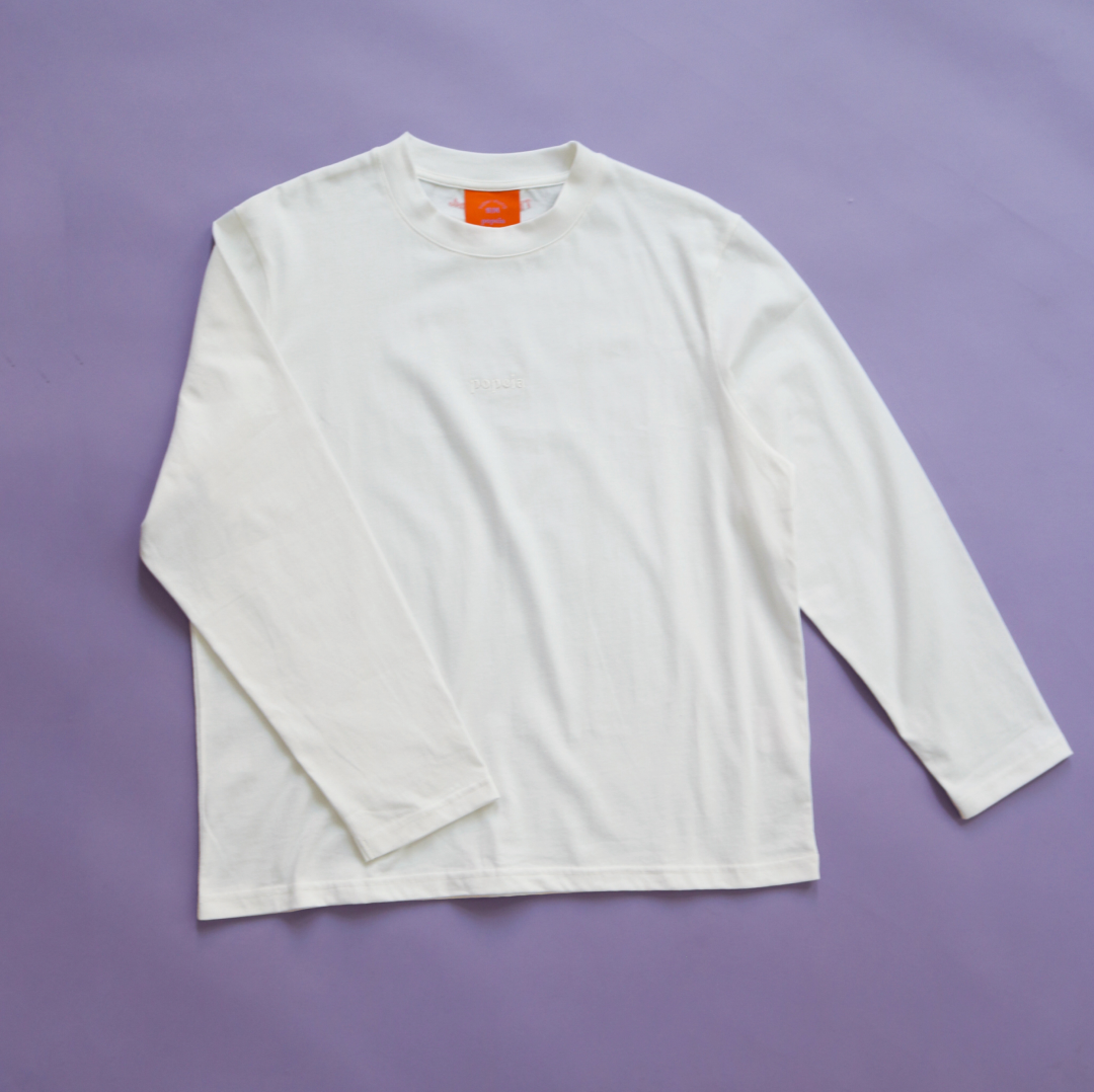 Langarmshirt Set in Off-White