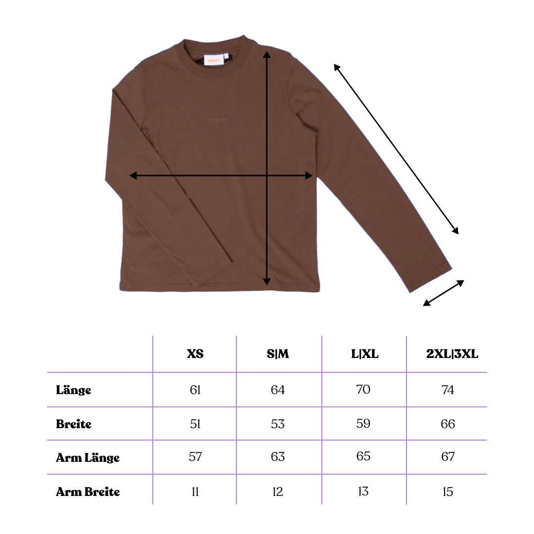 Organic Cotton Long Sleeve Shirt in Dark Brown