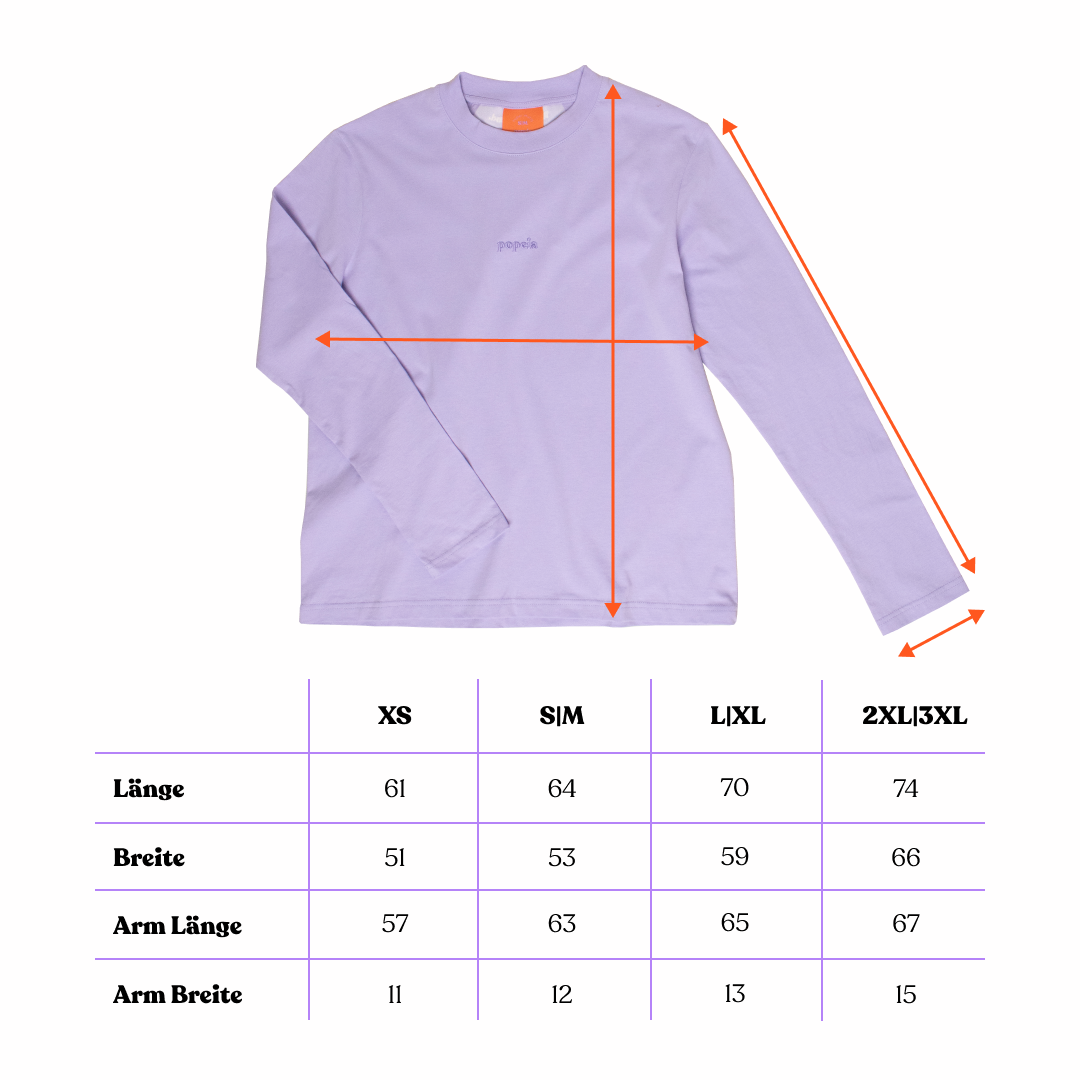 Organic Cotton Long Sleeve Shirt in Lilac