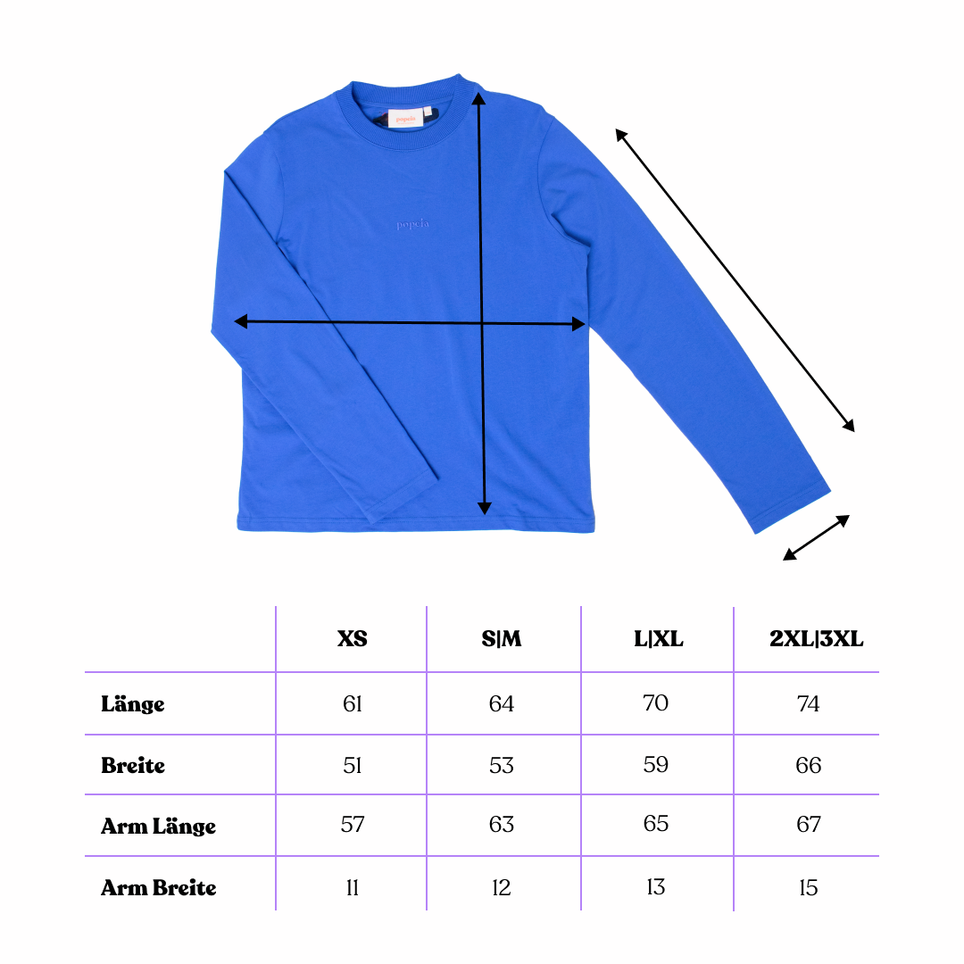 Organic Cotton Long Sleeve Shirt in Royal Blue